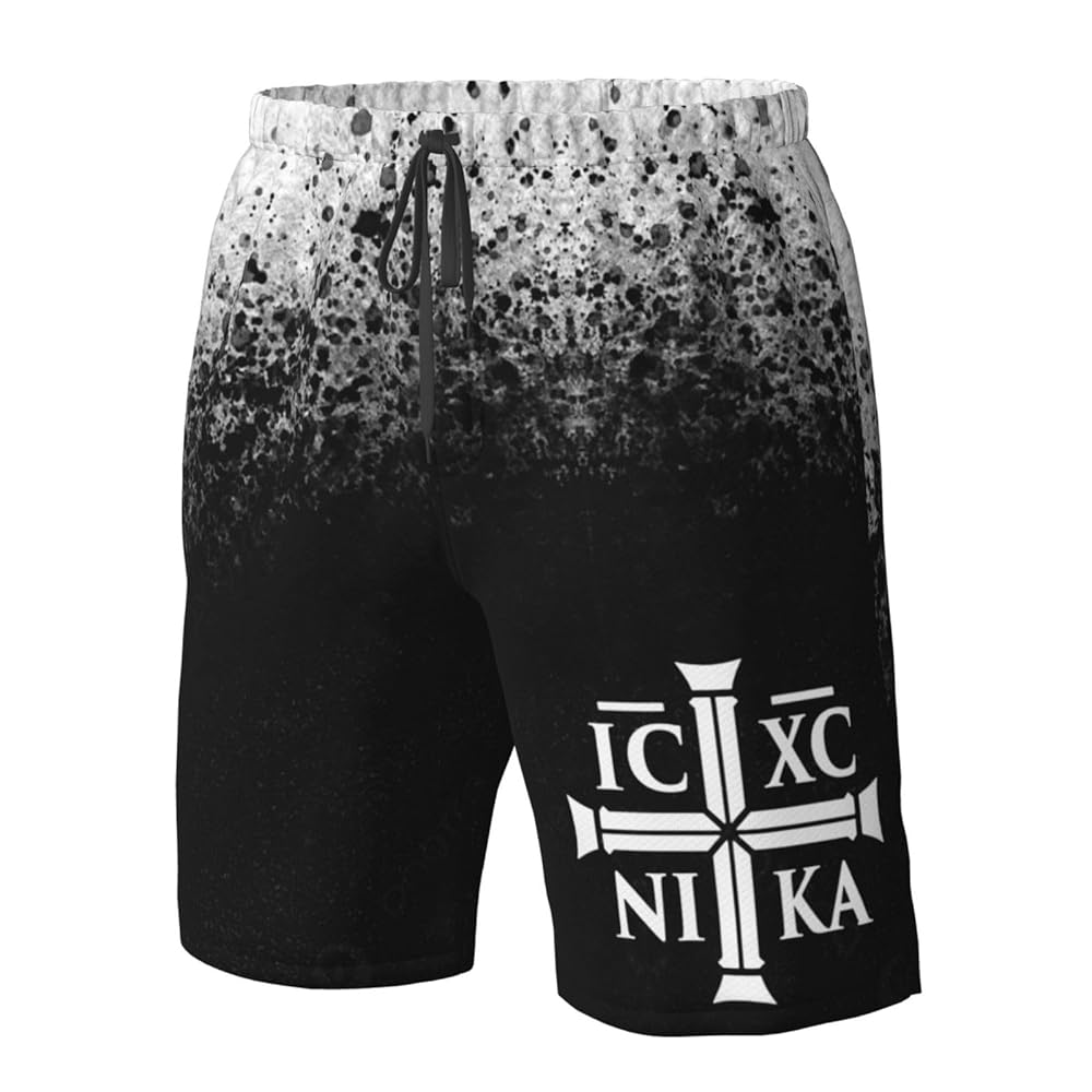 Christian Ic Xc Nika Eastern Orthodox Men's Swim Trunks Swim